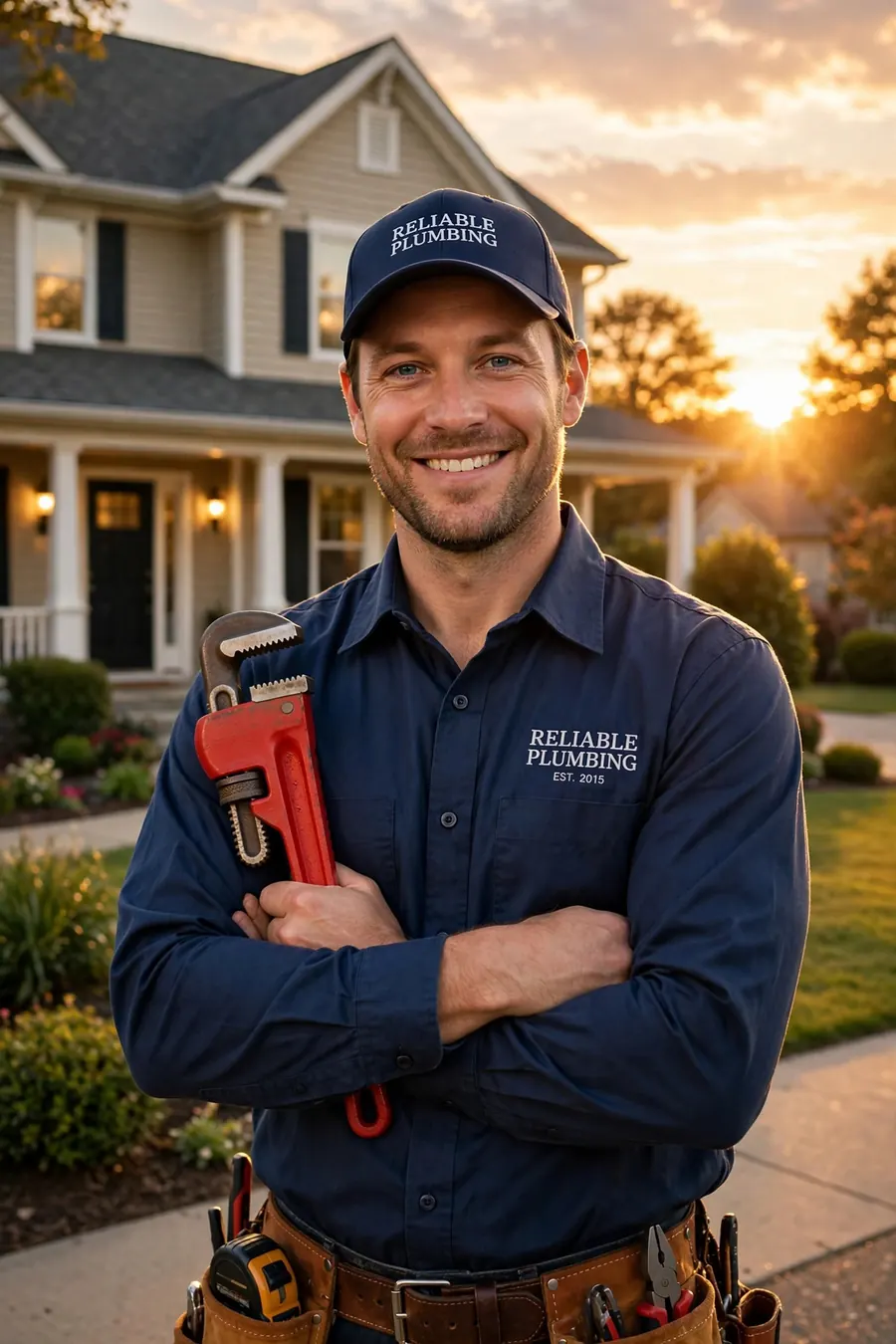 Plumber at work in a Winchester, VA home